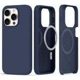 iPhone 15 Pro Tech-Protect Silikone Case - MagSafe Kompatibel - Navy