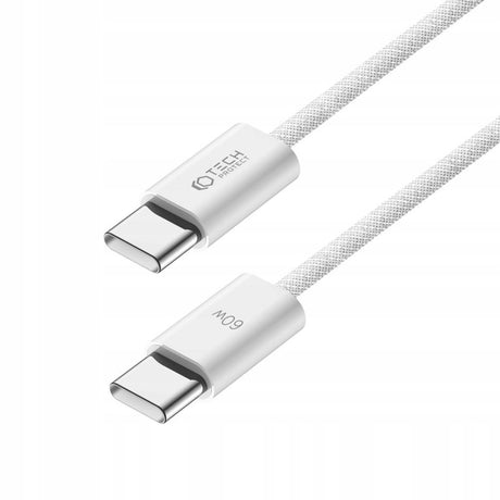 Tech-Protect Ultraboost Classic USB-C til USB-C Kabel 60W/3A 2m - Hvid