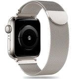 Tech-Protect Apple Watch (42/44/SE/45/46/49mm) Milanse Band Rustfri Stål Rem - Stålfarvet