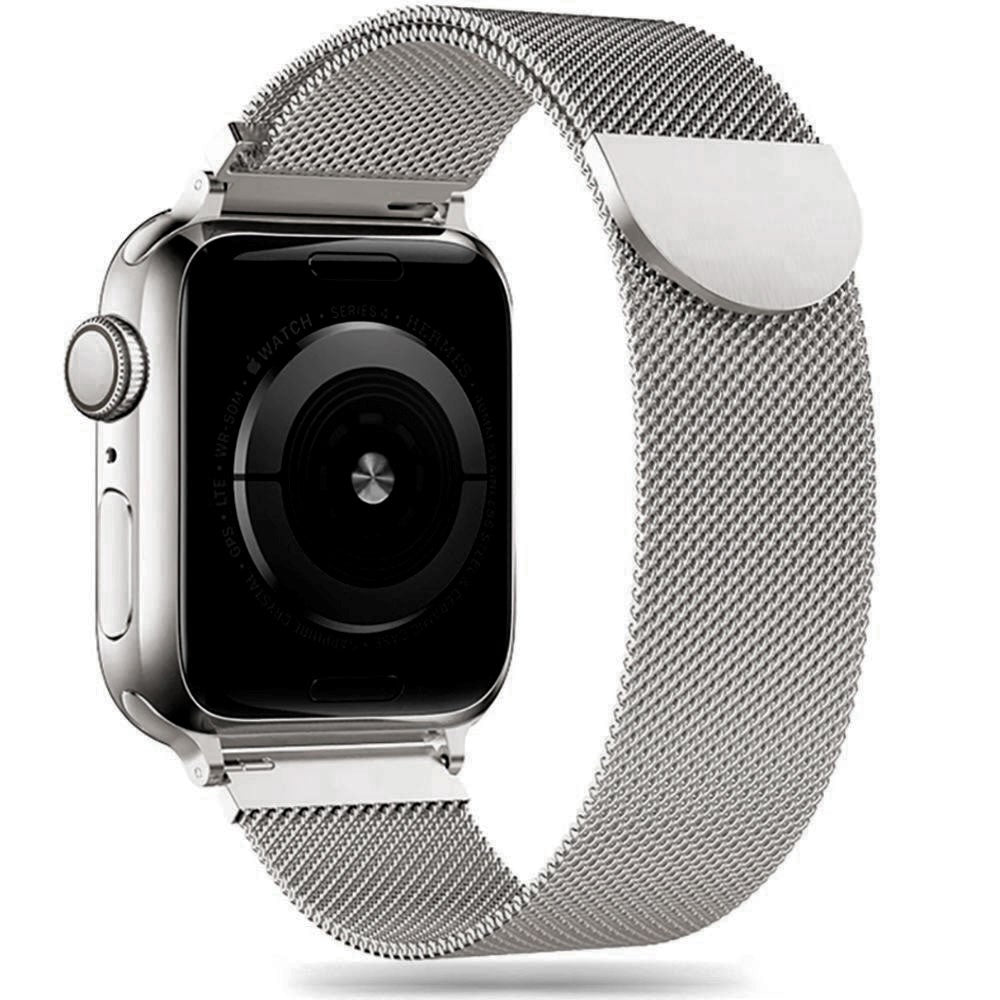 Apple Watch (38/40/SE/41/42mm) Tech-Protect Milanese Stål Rem - Stålfarvet