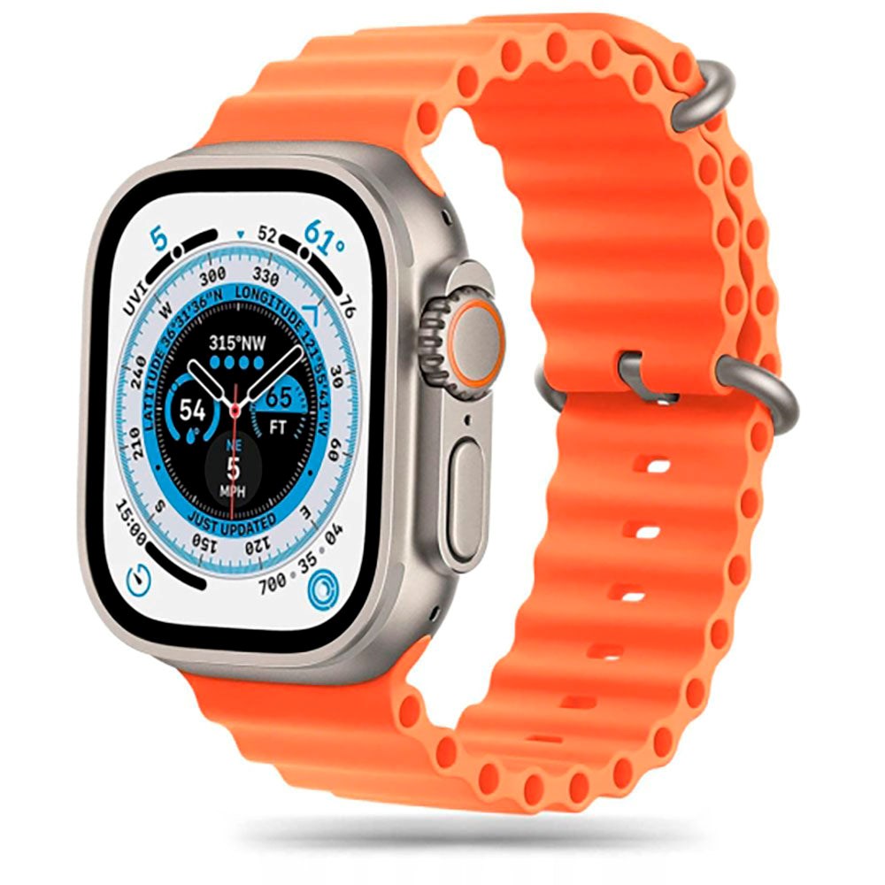 Tech-Protect Apple Watch (42/44/SE/45/46/49mm) Iconband Pro Silikone Rem - Orange