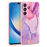 Samsung Galaxy A34 (5G) Tech-Protect Fleksibelt Plastik Bagside Cover - Colorful Marble