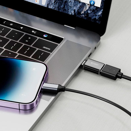 Tech-Protect USB-C Til USB-A Adapter - Sort