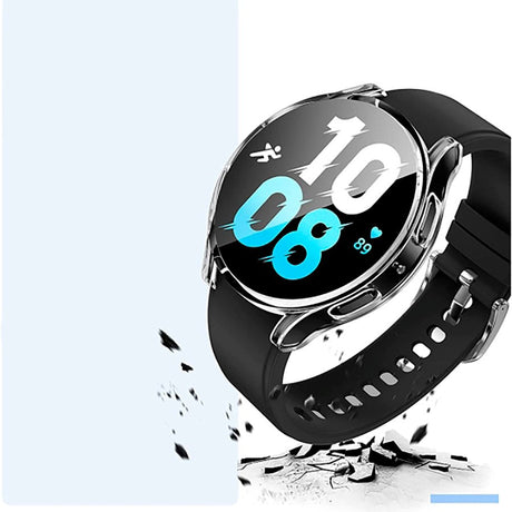 Samsung Galaxy Watch 6 (44mm) TECH-PROTECT Defense Plastik Cover m. Indbygget Skærmbeskytter - Gennemsigtig