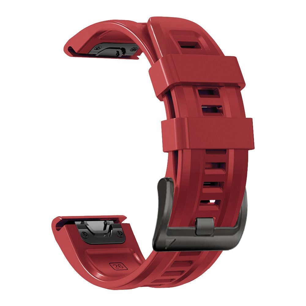 Universal Garmin 22mm QuickFit Iconband Tech-Protect Line Silikone Rem - Rød