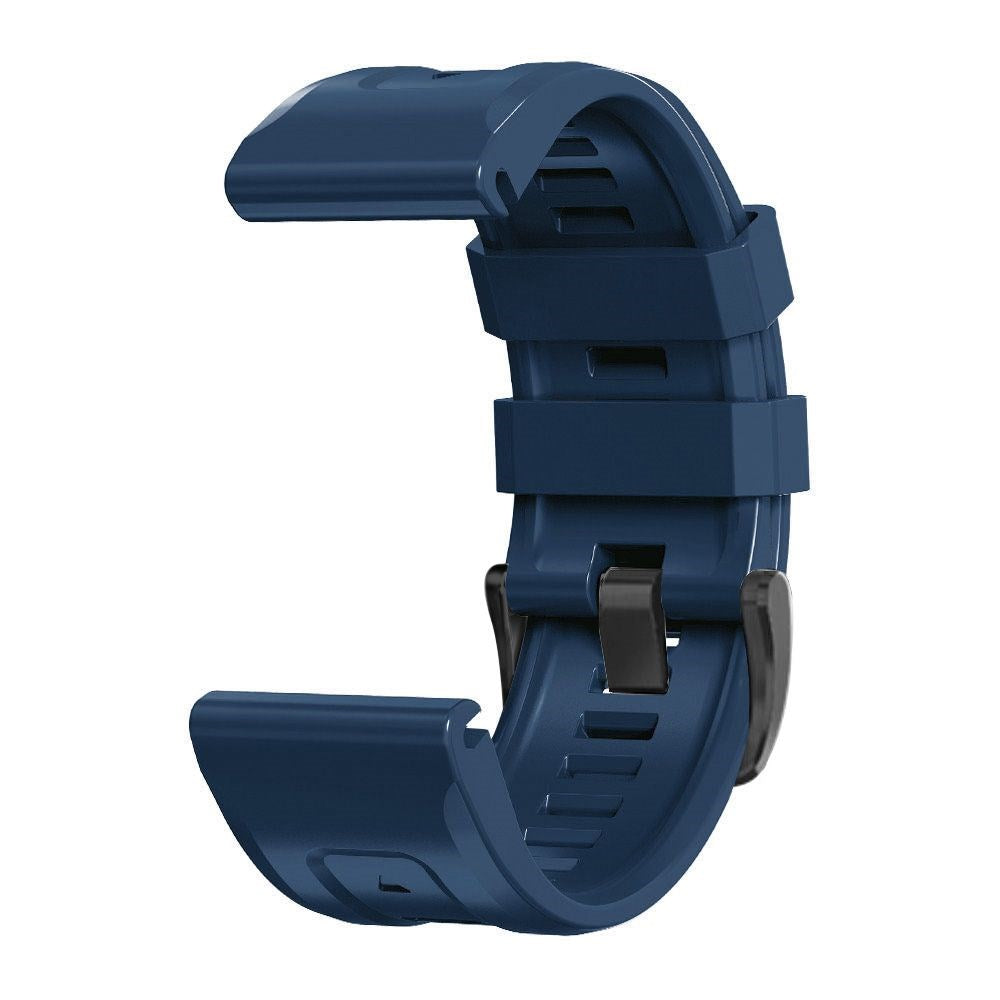 Universal Garmin 22mm QuickFit Iconband Tech-Protect Line Silikone Rem - Navy Blå