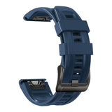 Universal Garmin 22mm QuickFit Iconband Tech-Protect Line Silikone Rem - Navy Blå