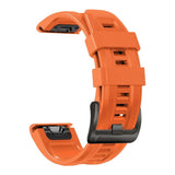 Universal Garmin 26mm QuickFit Iconband Tech-Protect Line Silikone Rem - Orange