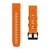 Universal Garmin 26mm QuickFit Iconband Tech-Protect Line Silikone Rem - Orange