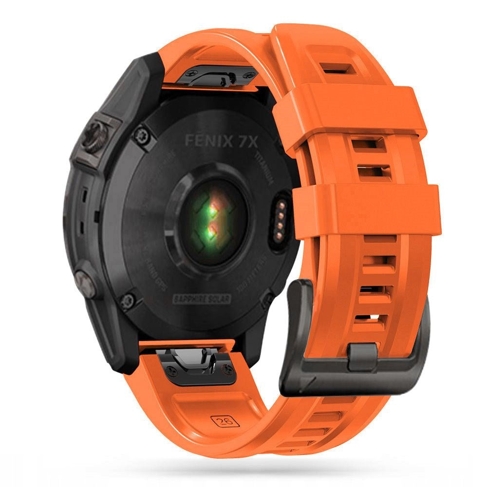 Universal Garmin 26mm QuickFit Iconband Tech-Protect Line Silikone Rem - Orange