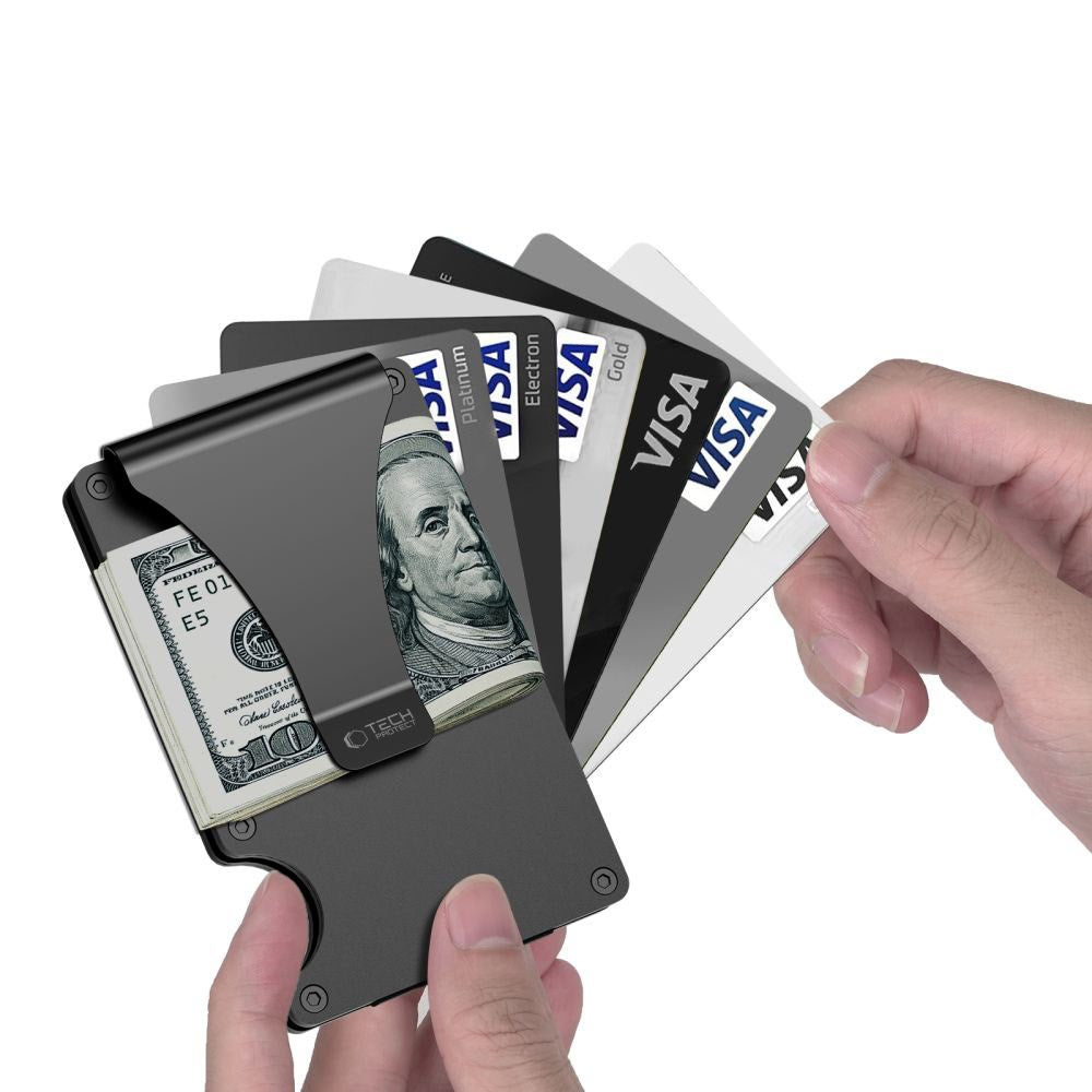 Tech-Protect RFID Kortholder - Sort