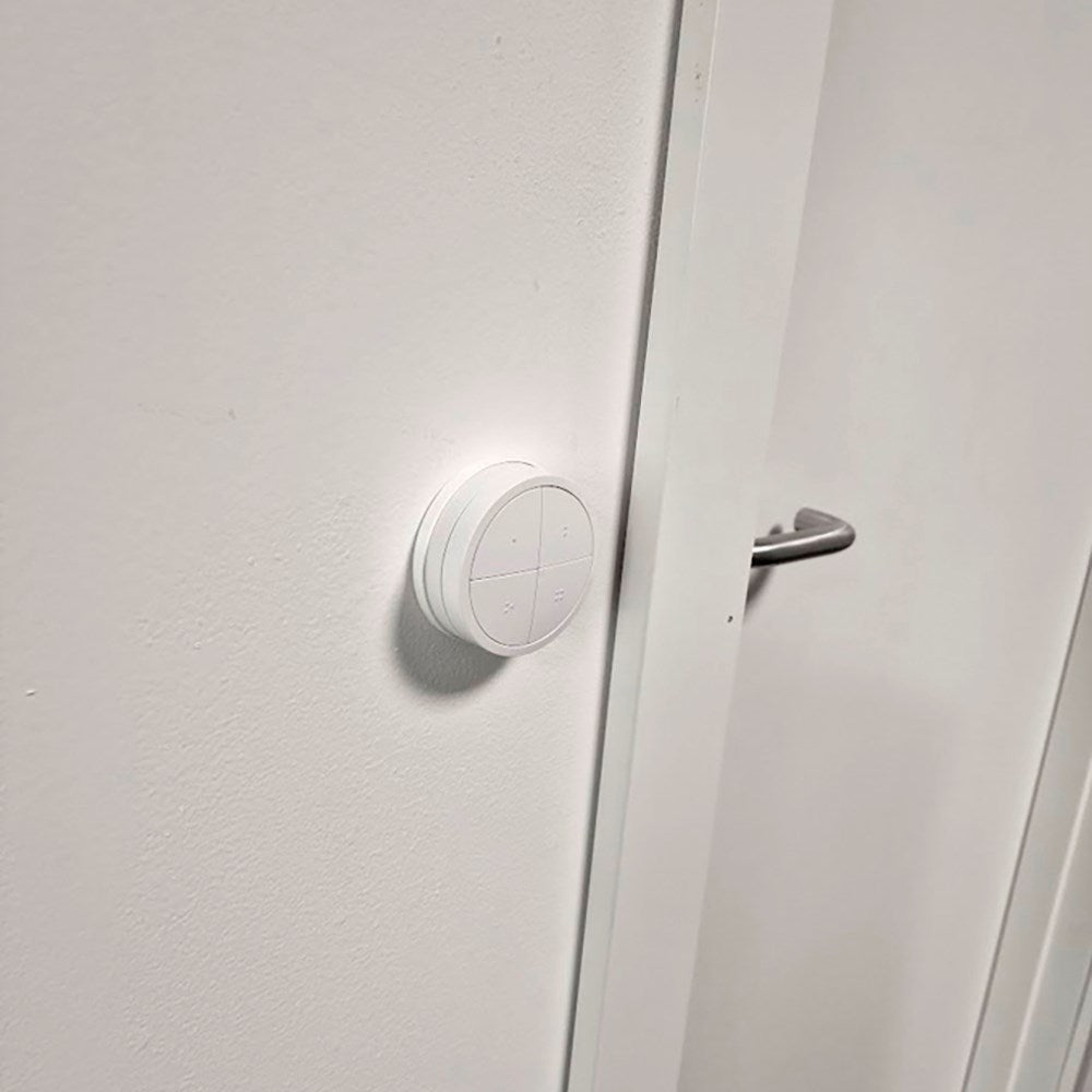 Light Solutions - Rundt Beslag til Philips Hue Tap Dial Switch - Hvid