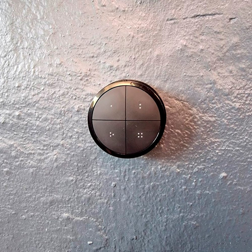 Light Solutions - Rundt Beslag til Philips Hue Tap Dial Switch - Sort