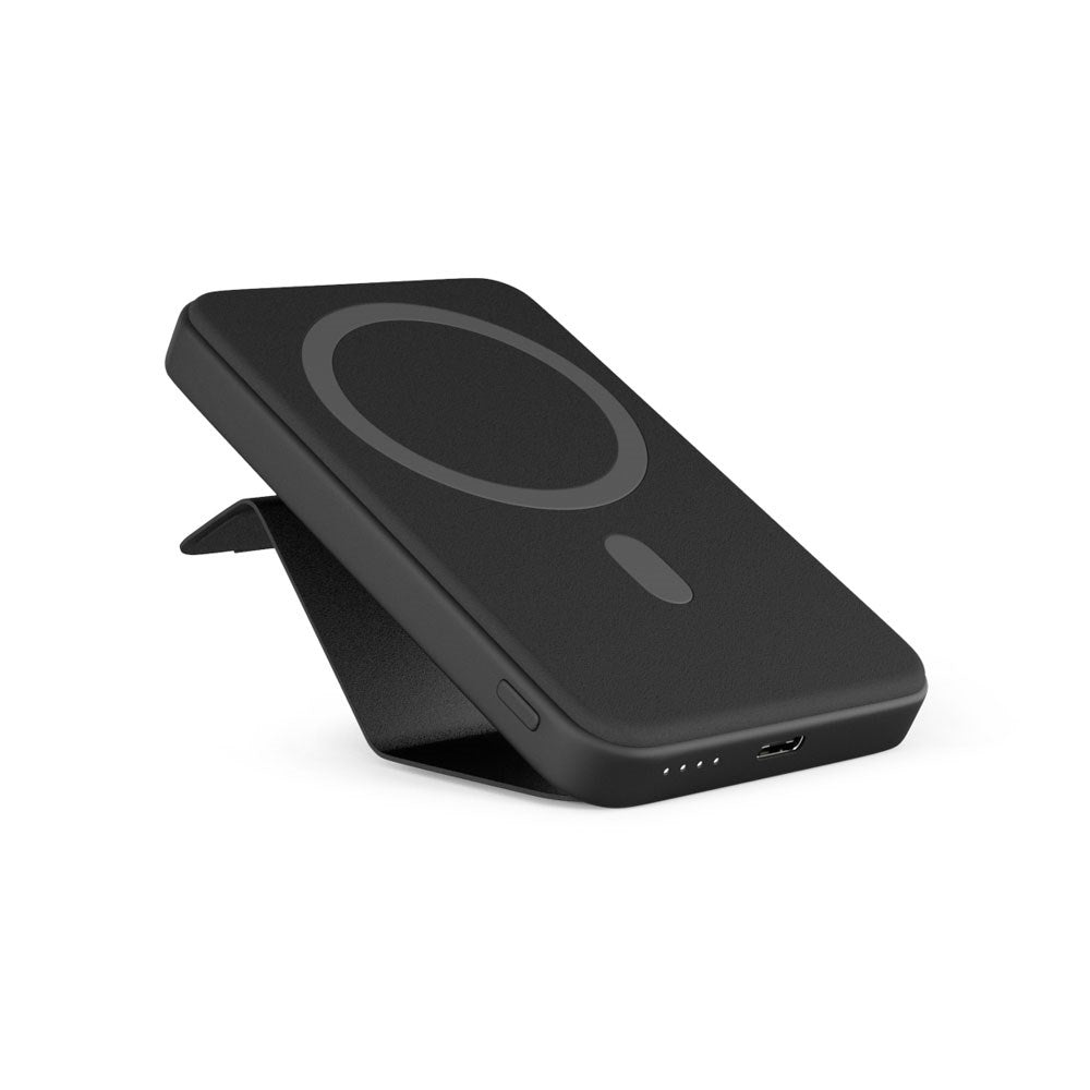 Epico UltraPack Stand Powerbank - 7.000mAh - 15W - 2 x USB-C - MagSafe Kompatibel - Sort