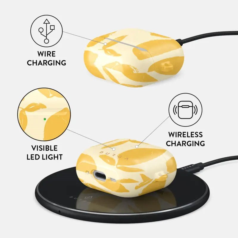 Apple AirPods (4. Gen.) Burga Cover - Lemon Tart