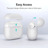 Apple Airpods (3. gen.) ESR Bounce Silikone Cover m. Karabinhage  - Hvid