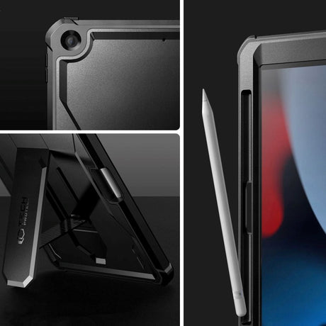 iPad 10.2 (2019 / 2020 / 2021) Tech-Protect Kevlar Pro 360 Cover m. Skærmbeskyttelse - Sort