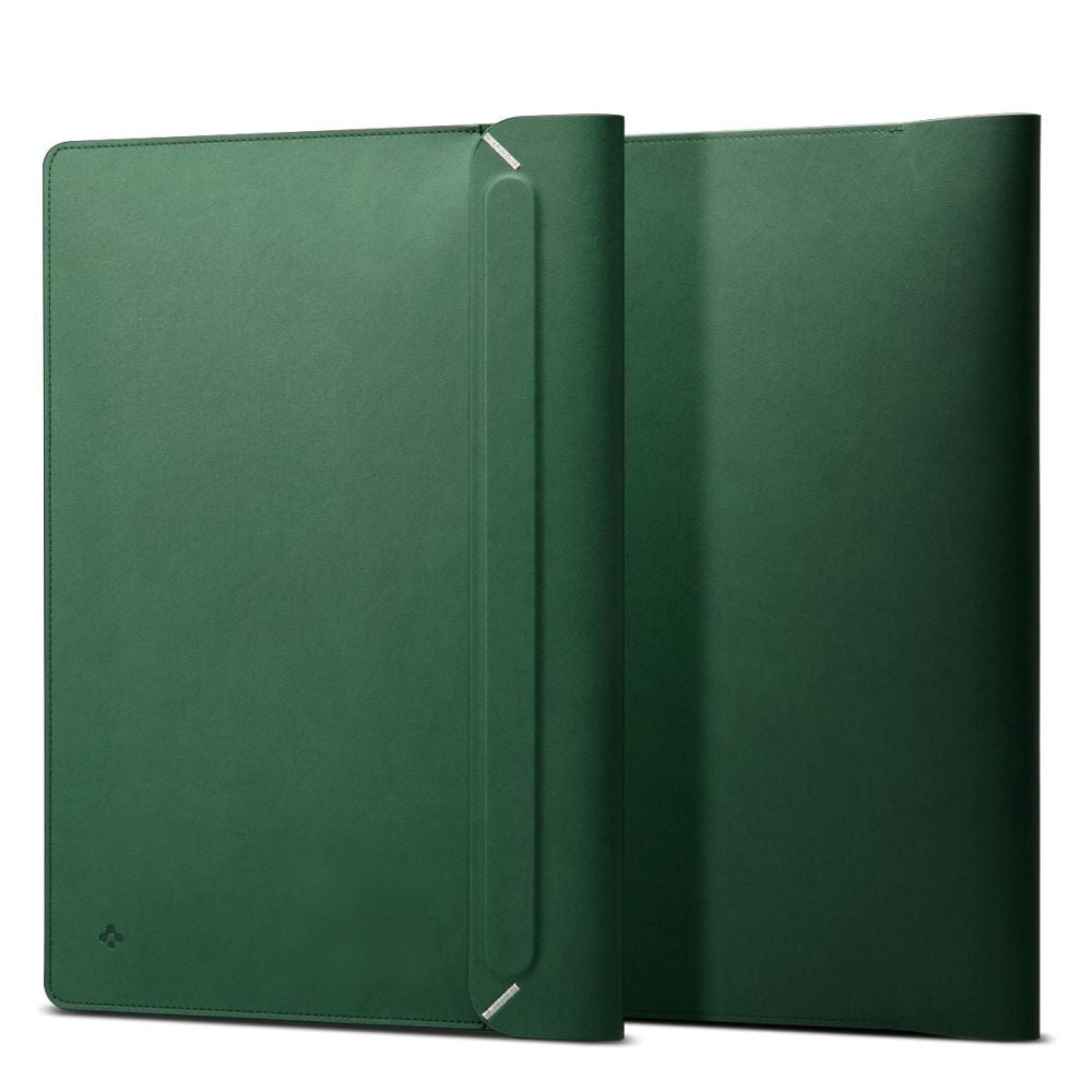 Spigen Valentinus Kunstlæder Sleeve til MacBook / Laptop 13-14" (36 x 25 x 2 cm) - JeJu Green