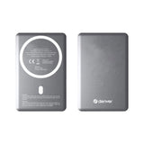 Denver PQCW-5015 Trådløs PowerBank - 15W / 5000 mAh - MagSafe Kompatibel - Grå