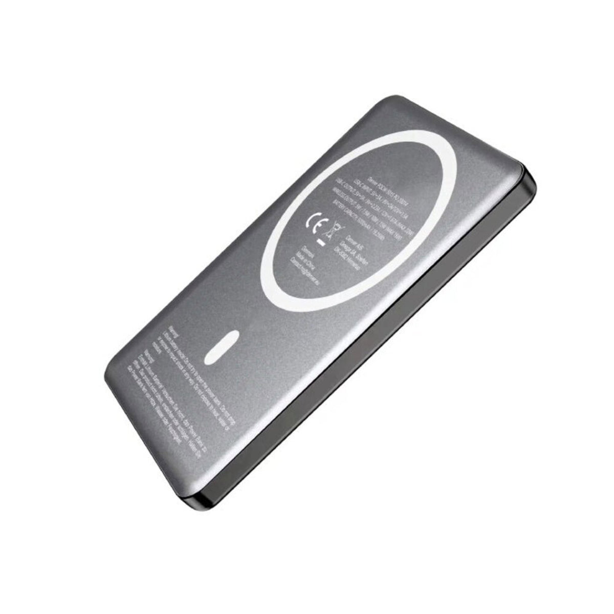 Denver PQCW-5015 Trådløs PowerBank - 15W / 5000 mAh - MagSafe Kompatibel - Grå