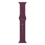 iDeal of Sweden Apple Watch (42/44/SE/45/46/49mm) Soft Swirl Silikonerem - Str. S/M - Velvet Plum