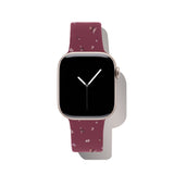Apple Watch (38/40/SE/41/42mm) iDeal of Sweden Silikonerem - Str. S/M - Fine Wine Bloom