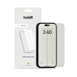 Holdit iPhone 16 / 15 / 15 Pro / 14 Pro Hærdet Glas Skærmbeskyttelse 2.5D - Case Friendly - Gennemsigtig