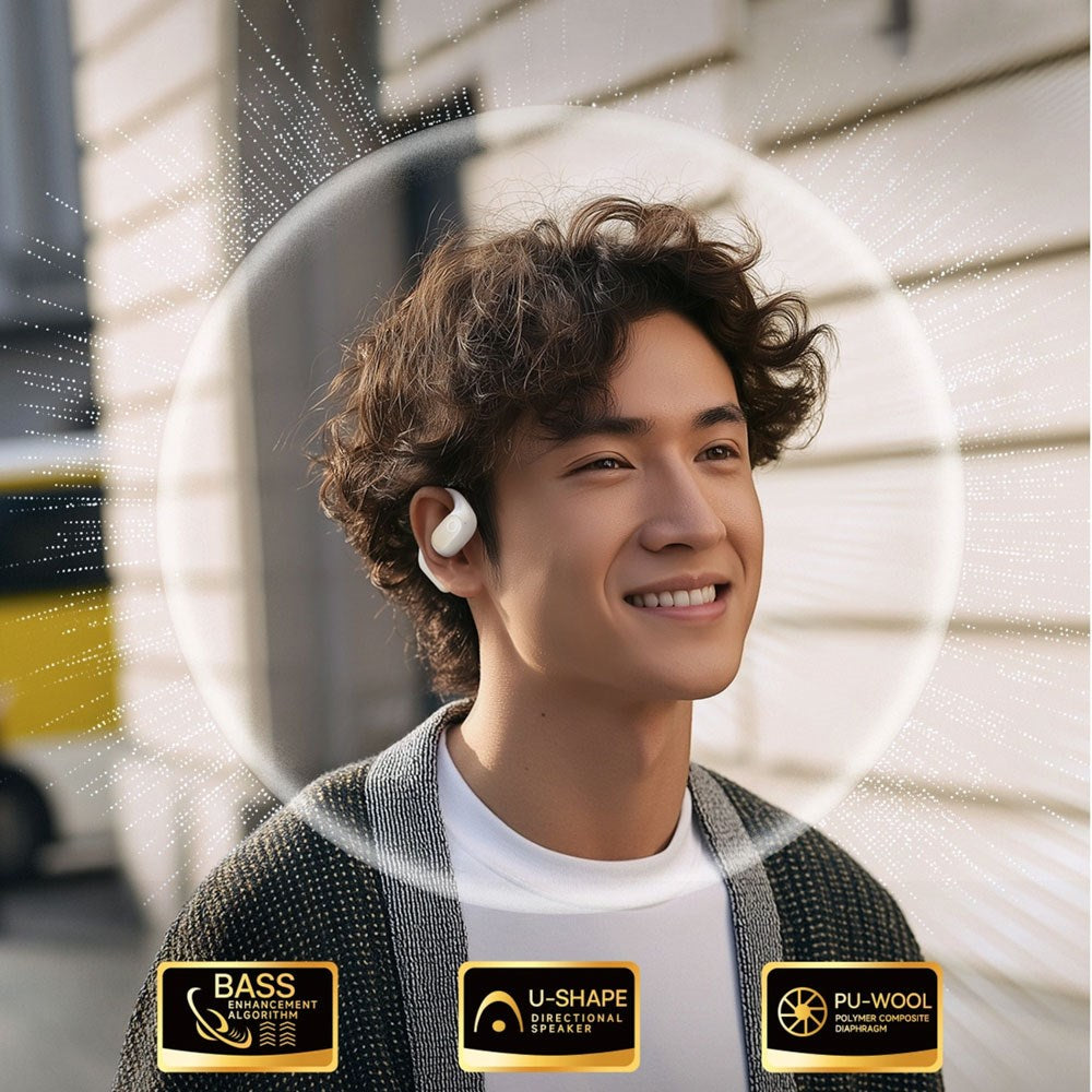 Baseus Eli 2i True Wireless Headset - Open-Ear - Hvid
