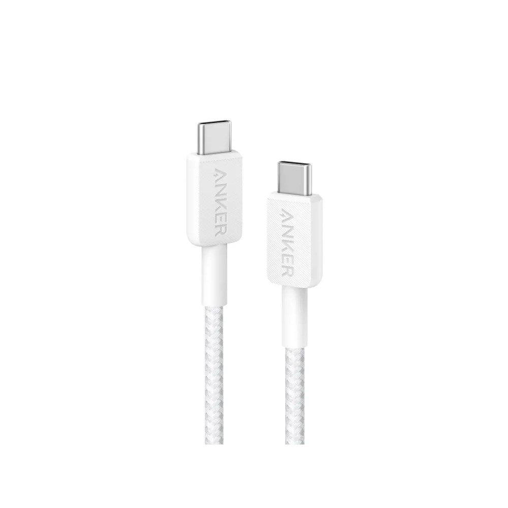 USB-C til USB-C Kabel - Anker 322 - 0.9m - Hvid