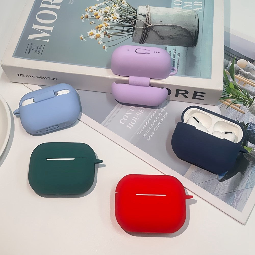 Apple Airpods Pro 2nd Gen (2022) Silikone Cover m. Karabinhage - Gennemsigtig