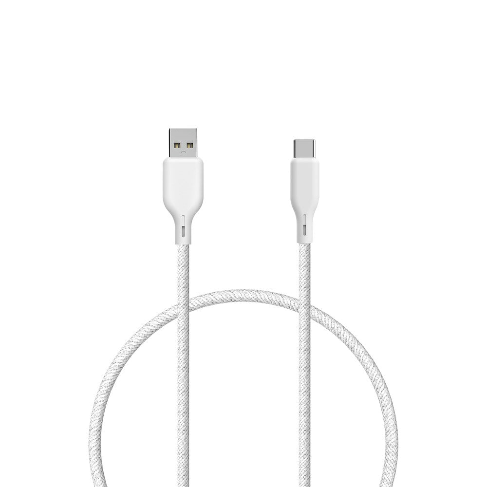 ËSSENTIALS by Upström USB-A til USB-C Kabel 60W 1.2m - Hvid