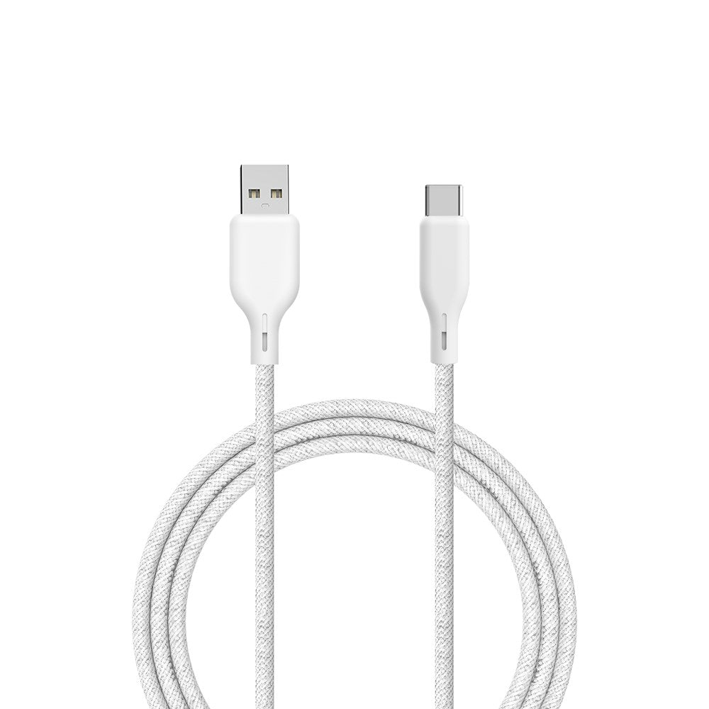 ËSSENTIALS by Upström USB-A til USB-C Kabel 60W 2.5m - Hvid