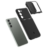 Samsung Galaxy S23 Spigen Optik Armor Bagside Cover - Sort