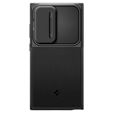 Samsung Galaxy S24 Ultra Spigen Optik Armor Bagside Cover - Sort