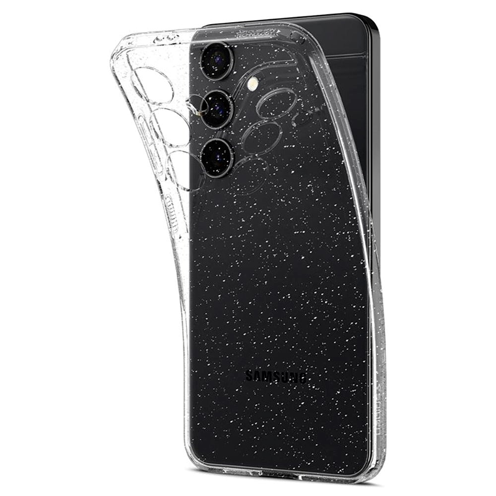 Samsung Galaxy S24+ (Plus) Spigen Liquid Crystal Glitter Bagside Cover - Gennemsigtig