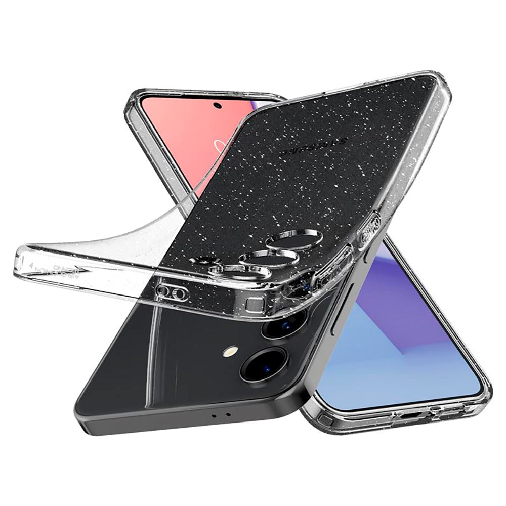 Samsung Galaxy S24 Spigen Liquid Crystal Glitter Bagside Cover - Gennemsigtig