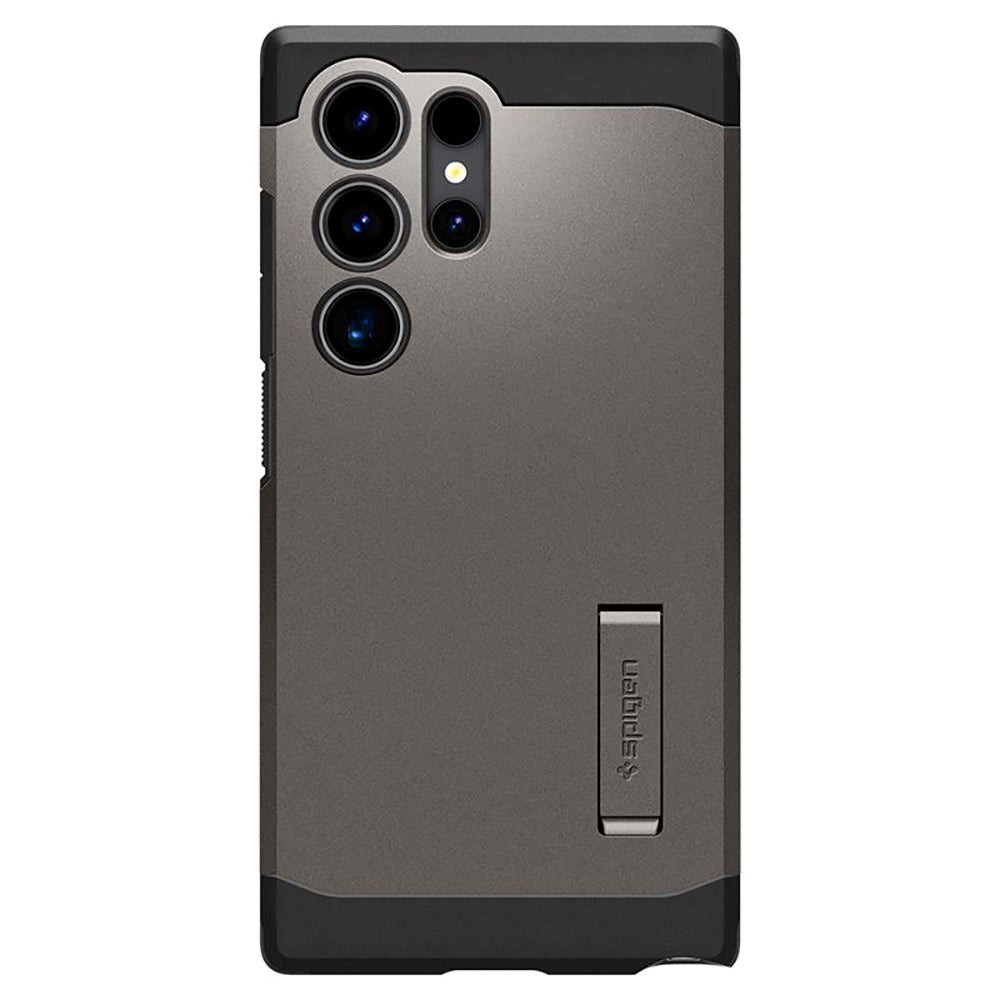 Samsung Galaxy S24 Ultra Spigen Tough Armor Case m. Kickstand - Gunmetal