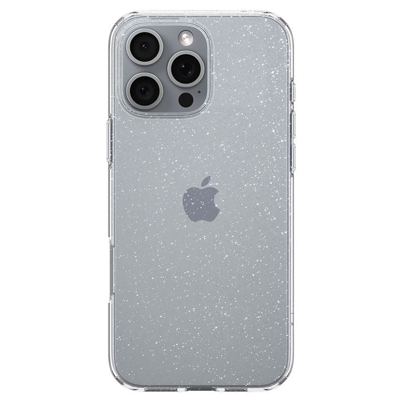 iPhone 16 Pro Max Spigen Liquid Crystal Glitter Bagside Cover - Gennemsigtig