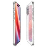 iPhone 16 Pro Max Spigen Liquid Crystal Glitter Bagside Cover - Gennemsigtig