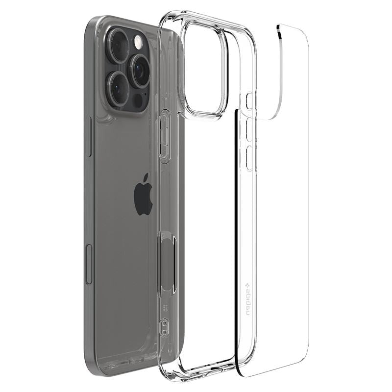 iPhone 16 Pro Max Spigen Crystal Hybrid Cover - Gennemsigtig