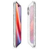 iPhone 16 Plus Spigen Liquid Crystal Glitter Bagside Cover - Gennemsigtig