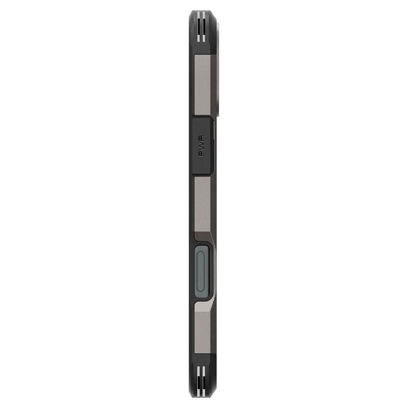 iPhone 16 Plus Spigen Tough Armor Case m. Kickstand - MagSafe Kompatibel - Gunmetal