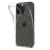 iPhone 16 Pro Max Spigen Liquid Crystal Glitter Bagside Cover - Gennemsigtig