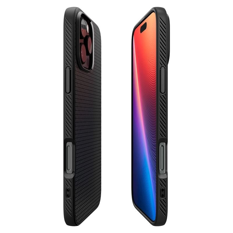 iPhone 16 Pro Spigen Liquid Air Bagside Cover - Sort