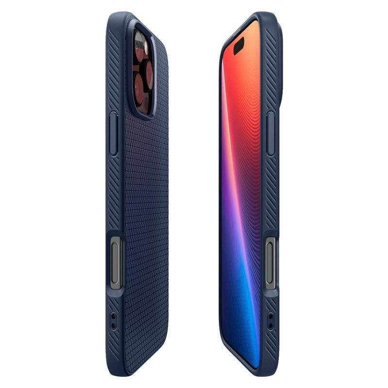 iPhone 16 Pro Spigen Liquid Air Bagside Cover - Blå