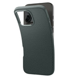 iPhone 16 Pro Spigen Liquid Air Bagside Cover - Grøn