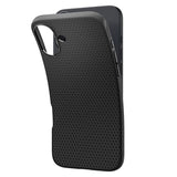 iPhone 16 Spigen Liquid Air Bagside Cover - Sort