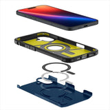 iPhone 16 Spigen Tough Armor Case m. Kickstand - MagSafe Kompatibel - Navy