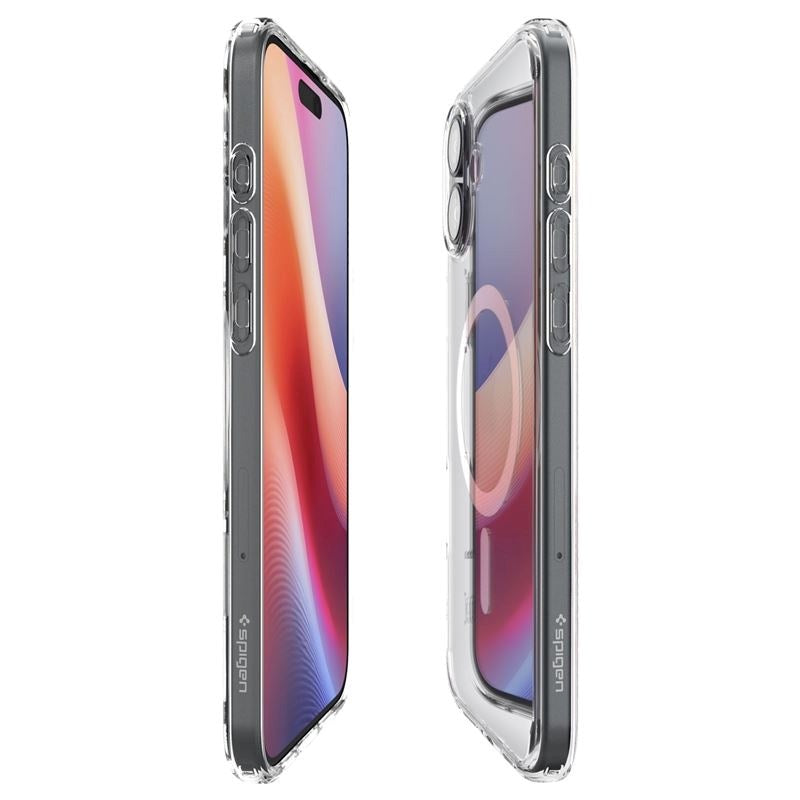 iPhone 16 Spigen Crystal Hybrid Cover - MagSafe Kompatibel - Gennemsigtig