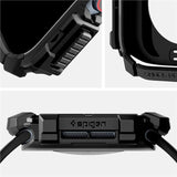 Spigen Rugged Armor Cover - Apple Watch 10 (42mm) - Fleksibelt Plastik - Sort